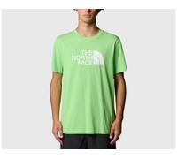 T-shirt uomo cotone The North Face NF0A8A6CB2T verde fluo-bianco