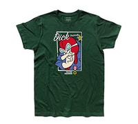T-Shirt Uomo Dick Dastardly 2 And Muttley - Vulture Squadron - Linea Classic - 100% Cotone 185 gr/mq (L, Verde)