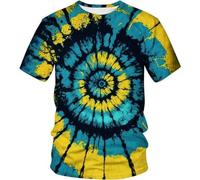 T Shirt Uomo Disegni con Maglietta Termiche Attillata Smanicata Tecnica Sprintex Estiva Moda Lana Sudare Stretta Arcobaleno Stampata Doppia Artistiche Uomini Strani Famosi