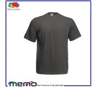 T SHIRT uomo donna fruit of the loom manica corta 100% cotone bianca nera ESTIVA