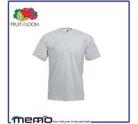 T SHIRT uomo donna fruit of the loom manica corta 100% cotone bianca nera ESTIVA