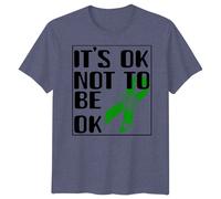 T-shirt uomo donna grafica consapevolezza della salute mentale It's OK To Be OK