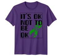 T-shirt uomo donna grafica consapevolezza della salute mentale It's OK To Be OK