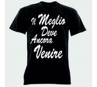 T-SHIRT maglia nera in cotone SE VOLEVO PIACERE A TUTTI NASCEVO NUTELLA