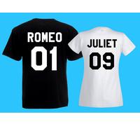 T-SHIRT UOMO DONNA ROMEO JULIET GIULIETTA MAGLIETTA x San Valentino Matrimonio