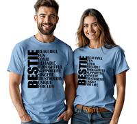 T-shirt uomo donna tipografia Best Friends Day Bestie Matching BFF Shirt #BFD