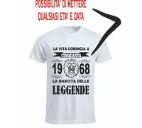 T-shirt uomo donna vita comincia anni leggende compleanno anno leone tutte età
