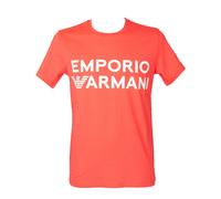 Emporio Armani T-Shirt Logo Band, T-shirt Uomo, Corallo, S