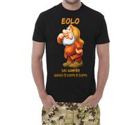 T-shirt Uomo Eolo Sai Com'è Quando Ti Scappa Ti Scappa Biancaneve Nani Disney
