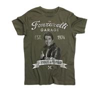 T-shirt uomo Fonzie Garage Fonzarelli ispirata a Happy Days tshirt the Fonz