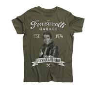 T-shirt uomo Fonzie Garage Fonzarelli ispirata a Happy Days tshirt the Fonz