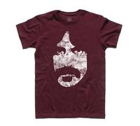 T-shirt uomo FRANK ZAPPA sagoma volto antichizzata - Hot Rats rock freak Gibson