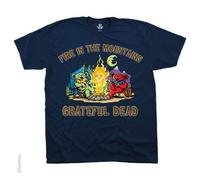 T-Shirt Uomo Grateful Dead Fire In The Mountain Rock Musica Autentica M L XL 2XL