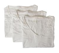 T-shirt uomo GUESS confezione 3 capi manica corta scollo a v puro cotone con log