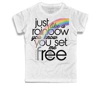 T-shirt uomo I just can't give enough - Just like a rainbow