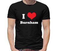 T-Shirt Uomo I Love Burnham Election Andy PM - Cotone 100% Maniche Corte