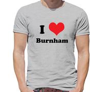 T-Shirt Uomo I Love Burnham Election Andy PM - Cotone 100% Maniche Corte