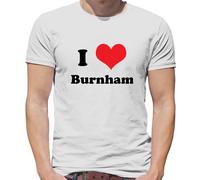 T-Shirt Uomo I Love Burnham Election Andy PM - Cotone 100% Maniche Corte