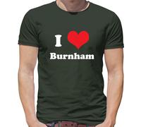T-Shirt Uomo I Love Burnham Election Andy PM - Cotone 100% Maniche Corte