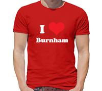 T-Shirt Uomo I Love Burnham Election Andy PM - Cotone 100% Maniche Corte