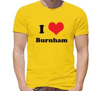 T-Shirt Uomo I Love Burnham Election Andy PM - Cotone 100% Maniche Corte