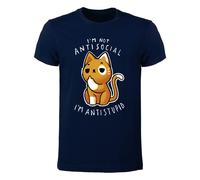 T-shirt Uomo - I'm not antisocial I'm antistupid