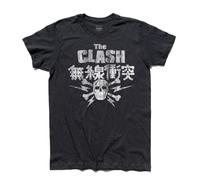 T-shirt uomo Japan Skull Bones teschio London Calling punk Strummer