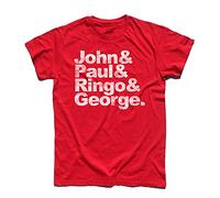 T-Shirt Uomo John, Paul, Ringo & George - Liverpool Rock