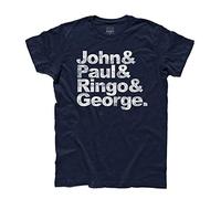 T-Shirt Uomo John, Paul, Ringo & George - Liverpool Rock