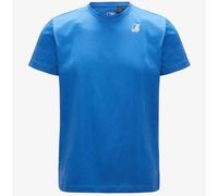 T-shirt Uomo K-WAY Le Vrai Edouard Cotone Manica Corta K007JE0 063 Royal