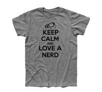 T-shirt uomo Keep Calm and Love a Nerd - Sheldon The Big Bang Theory