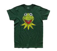 T-shirt uomo KERMIT la rana frog ANTICHIZZATO Muppet Piggy
