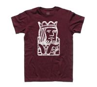 T-shirt uomo KING RE Poker Texas Hold'em carte All In Bluff fiches Las Vegas