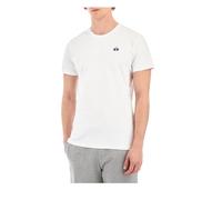La Martina T-shirt uomo elegante con scollo a giro e ricamo Bianco 2XL