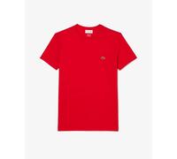 T-Shirt Uomo Lacoste TH6709 3XL Rossa Watermelon Slim Fit Cotone Originale
