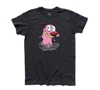 T-shirt uomo LEONE CANE FIFONE Courage the Cowardly Dog cartoon maglietta