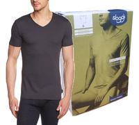 T-Shirt uomo maglietta intima manica corta scolloV Cotone EXPLORER V-NECK SLOGGI