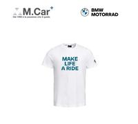 T-Shirt Uomo Make Life a Ride Taglia L Bianca BMW Motorrad | 76615B3E469