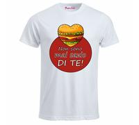 t-shirt uomo manica corta scritta non sono mai sazio di te regalo san valentino