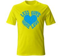 T-Shirt Uomo manica corta vari colori cotone Pace Love maglia maglietta