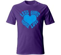 T-Shirt Uomo manica corta vari colori cotone Pace Love maglia maglietta