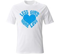 T-Shirt Uomo manica corta vari colori cotone Pace Love maglia maglietta