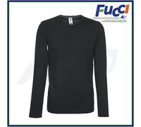 T-SHIRT UOMO MANICA LUNGA MAGLIA COTONE GIROCOLLO MAGLIETTE PAYPER DA LAVORO