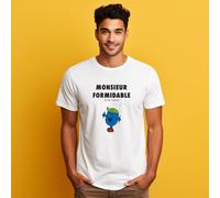 T-Shirt Uomo Maniche Corte Colore Bianco, MONSIEUR FORMIDABLE