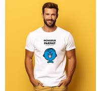 T-Shirt Uomo Maniche Corte Colore Bianco, Monsieur Parfait