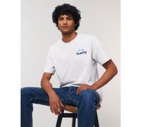 T-Shirt Uomo Maniche Corte Colore Bianco, WE ARE FAMILY CUORE