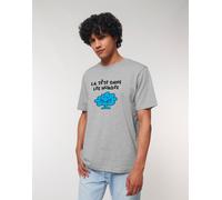 T-Shirt Uomo Maniche Corte Colore Grigio, LA TESTA NELLE NUVOLE 2