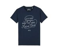 T-Shirt Uomo Maniche Corte JE SERAI SYMPA QUANDO SARETE Colore Blu Marino