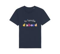 T-Shirt Uomo Maniche Corte LA FAMIGLIA PRIMA Colore Blu Marino
