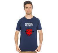 T-Shirt Uomo Maniche Corte - Monsieur Costaud Colore Blu Marino